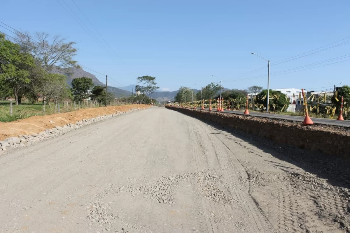 Se inició la  construcción de la doble calzada entre las calles 24 y 47, en la vía hacia el Corregimiento de Morichal.